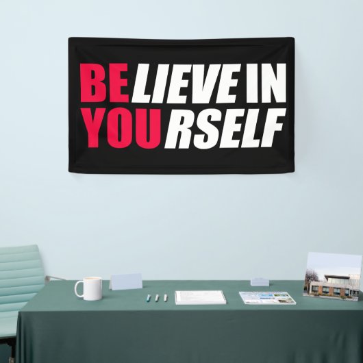 Glauben Sie an sich Banner (Messeveranstaltung)