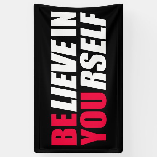 Glauben Sie an sich Banner (Vertikal)