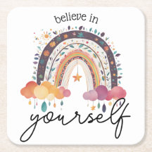 Glauben Sie an sich ein positives Affirmation-Gesc