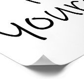 Glauben Sie an sich Poster (Ecke)