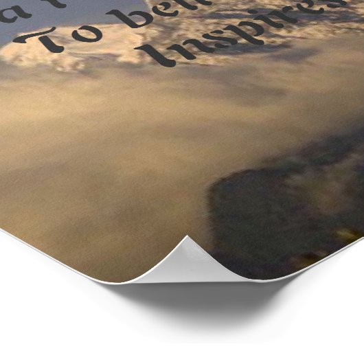 Glauben Sie an sich Poster (Ecke)