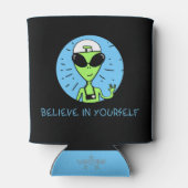 Glauben Sie an sich selbst Alien kann kälter werde Dosenkühler (Rückseite)