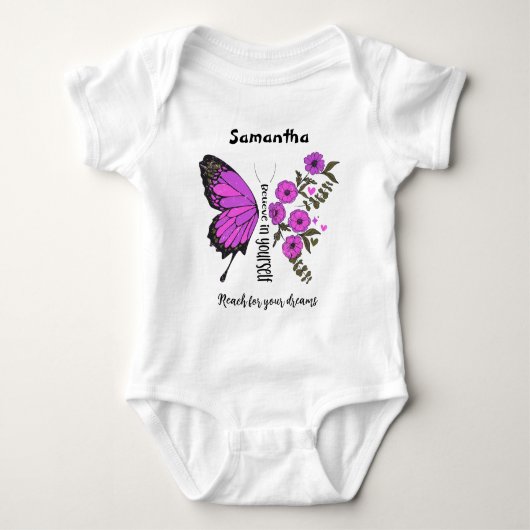 Glauben Sie an sich selbst Baby-Bodysuit Baby Strampler (Vorderseite)