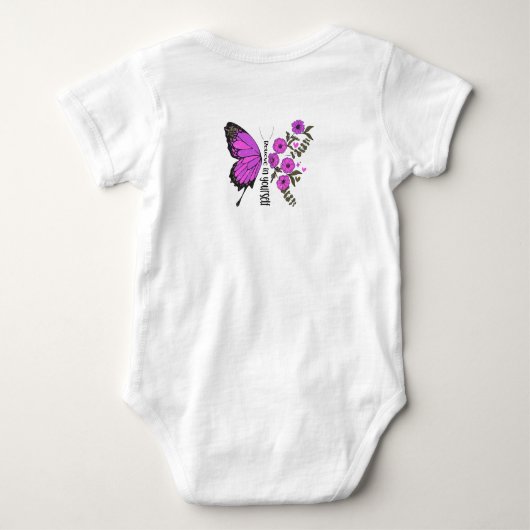 Glauben Sie an sich selbst Baby-Bodysuit Baby Strampler (Rückseite)