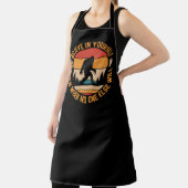 Glauben Sie an sich selbst Bigfoot Black Schürze (InSitu)
