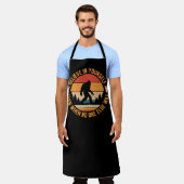 Glauben Sie an sich selbst Bigfoot Black Schürze (Getragen)