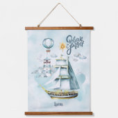 Glauben Sie an sich selbst, das Babyblanket indivi Wandteppich Mit Holzrahmen (Vorderseite)