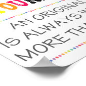 Glauben Sie an sich selbst druckbar Poster (Ecke)