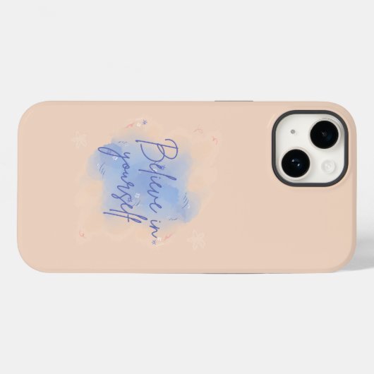 Glauben Sie an sich selbst Inspiration Case-Mate iPhone Hülle (Rückseite (Horizontal))