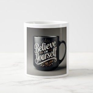 Glauben Sie an sich selbst - Inspiration für Kaffe Jumbo-Tasse