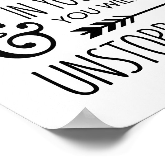 Glauben Sie an sich selbst Inspiration Poster (Ecke)