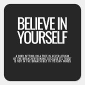 Glauben Sie an sich selbst - Motivierend Aufkleber (Vorderseite)