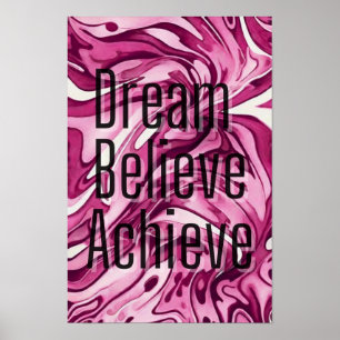 Glauben Sie an sich: Selbst Motivierend Worte: Poster
