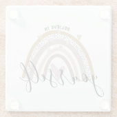 Glauben Sie an sich selbst positive Affirmation Re Glasuntersetzer (Rückseite)