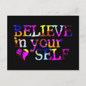Glauben Sie an sich selbst Postkarte (Vorderseite)