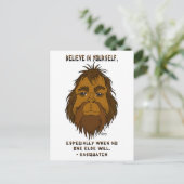 Glauben Sie an sich selbst - Postkarte (Stehend Vorderseite)