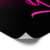 Glauben Sie an sich selbst - seien Sie mädchenhaft Poster (Ecke)