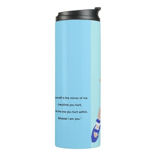 Glauben Sie an sich selbst Tumbler Thermosbecher (Nach links gedreht)