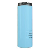 Glauben Sie an sich selbst Tumbler Thermosbecher (Rückseite)