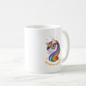 Glauben Sie an sich selbst Unicorn Kaffeetasse (VorderseiteRechts)