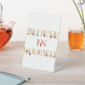 Glauben Sie an sich Sockelschild (In SItu)