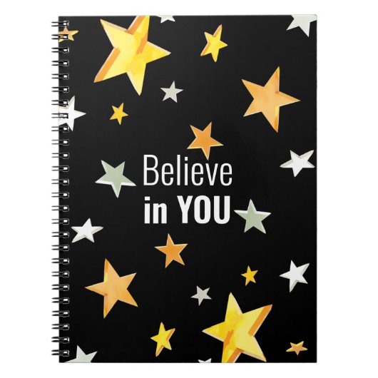 Glauben Sie an Sie - inspirierend Notizblock (Vorderseite)