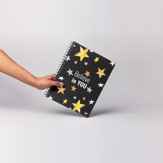 Glauben Sie an Sie - inspirierend Notizblock