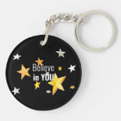 Glauben Sie an Sie - inspirierender akryllischer S Schlüsselanhänger (Rückseite)