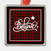 Glauben Sie an Sternmetallschmuck Ornament Aus Metall (Vorne)