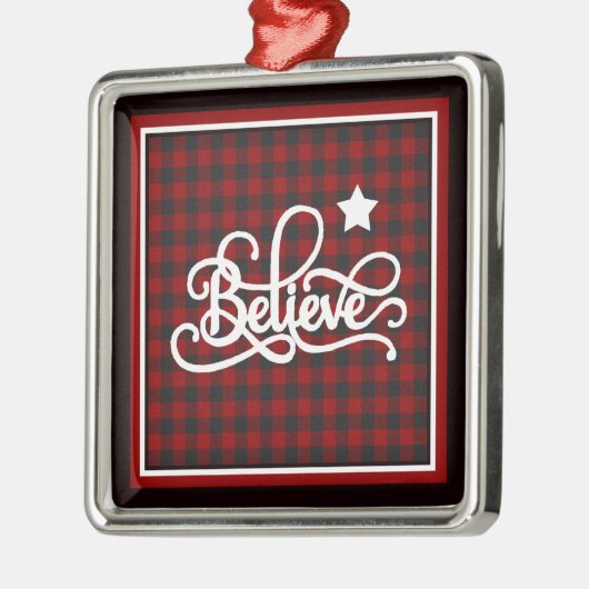 Glauben Sie an Sternmetallschmuck Ornament Aus Metall (Links)