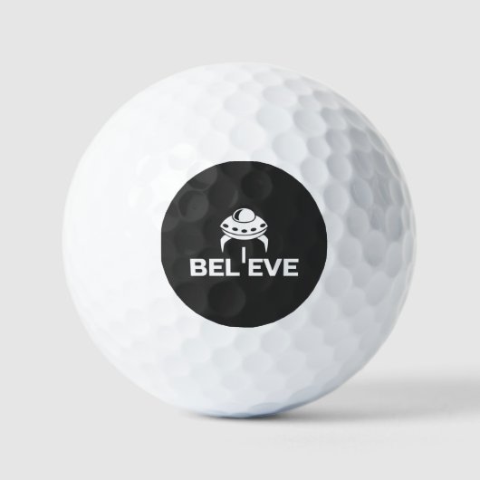 Glauben Sie an UFOs Golfball (Vorderseite)