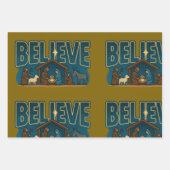 Glauben Sie an Weihnachten Geschenkpapier Set (Vorderseite 3)