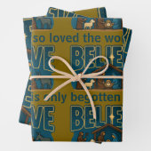Glauben Sie an Weihnachten Geschenkpapier Set (Beispiel)