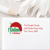 Glauben Sie an Weihnachts-Adressbezeichnungen (Insitu)