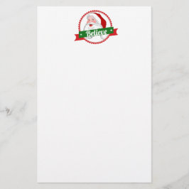 Glauben Sie an Weihnachtsmann Ihre Briefpapier