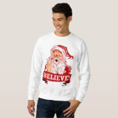 Glauben Sie an Weihnachtsmann Sweatshirt (Vorne ganz)