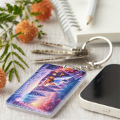 Glauben Sie an Wintermagie - Gemütlicher Schlüssel Schlüsselanhänger (Vorderseite rechts)