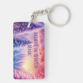 Glauben Sie an Wintermagie - Gemütlicher Schlüssel Schlüsselanhänger (Rückseite)