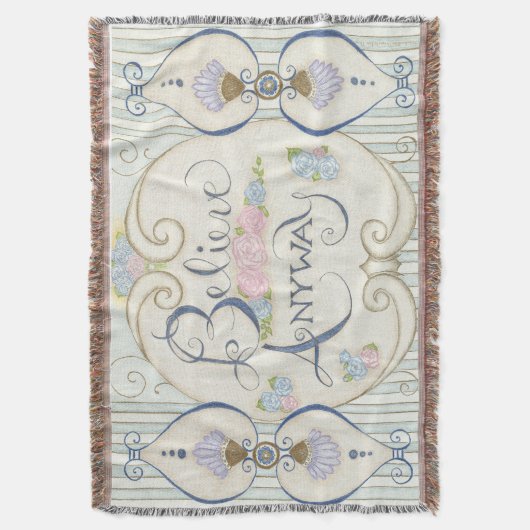 Glauben Sie auf jeden Fall werfen Blanket Decke (Vorderseite Vertikal)