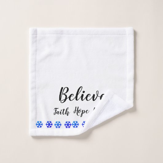 Glauben Sie Badhandtuch Set (Waschlappen)