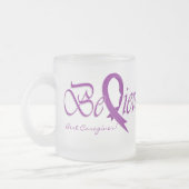 Glauben Sie "bester Sorgfalt-Tasse " Mattglastasse (Links)