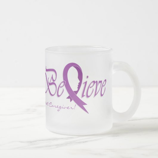 Glauben Sie "bester Sorgfalt-Tasse " Mattglastasse (Rechts)