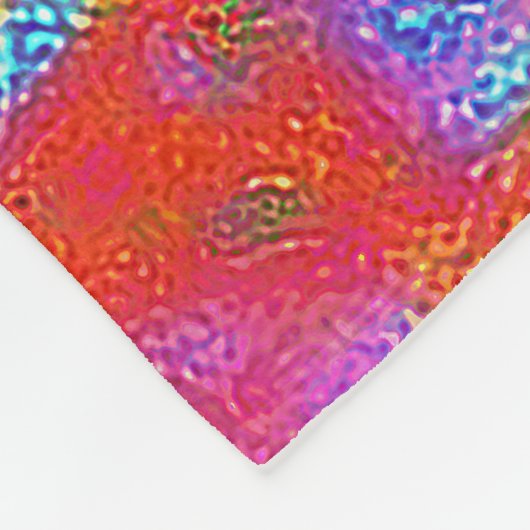 Glauben Sie bunter Schmetterling Fleecedecke (Ecke)