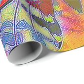 Glauben Sie bunter Schmetterling Geschenkpapier (Rolleneckpunkt)