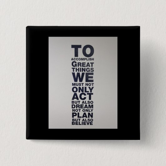 glauben Sie Button (Vorderseite)