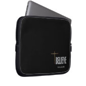 Glauben Sie Christliche Cross Individuelle Name Bl Laptopschutzhülle (Vorne Rechts)