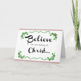 Glauben Sie christlicher religiöser Feiertagskarte