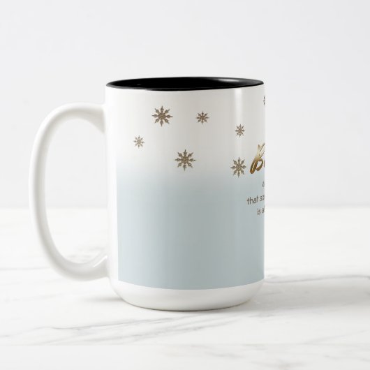 Glauben Sie. Custom Christmas Geschenk Tasse (Links)