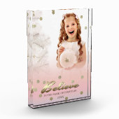Glauben Sie. Custom Christmas Gift Foto Block (Links)