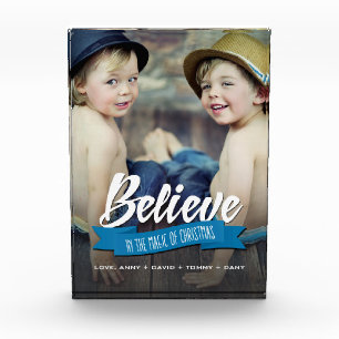 Glauben Sie. Custom Christmas Gift Foto Block